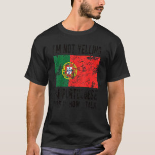 Camiseta No gritando soy portugués portugués portugués band