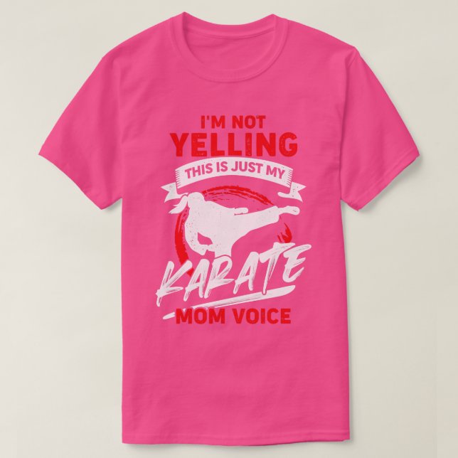 Camiseta No Grito, Esta Es Sólo Mi Voz De Mamá Karate (Diseño del anverso)