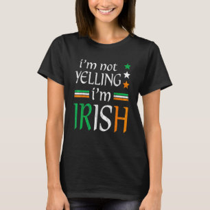 Camiseta No grito, estoy en irlandés coincidiendo con el Dí