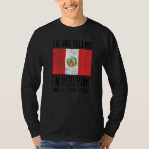 Camiseta No grito si soy la bandera peruana de Perú raíces 