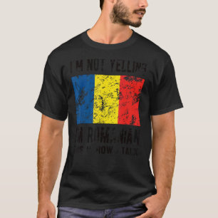 Camiseta No grito, soy rumano rumana bandera rumana rumana 