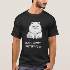 Camiseta "No gruñón... Un gato blanco gruñón y hambriento