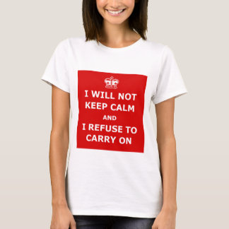 Camiseta No guardaré calma