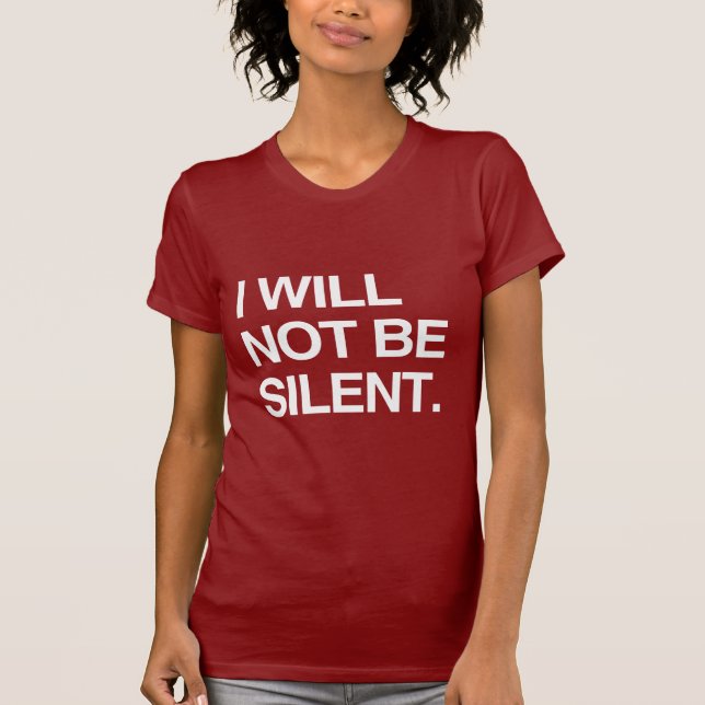 CAMISETA NO GUARDARÉ SILENCIO (Anverso)
