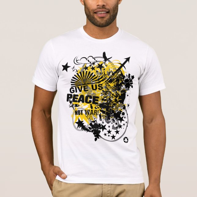 Camiseta No guerra (Anverso)