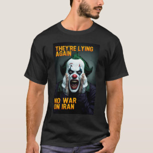 Camiseta No Guerra Irán Anti Propaganda - Camisa F