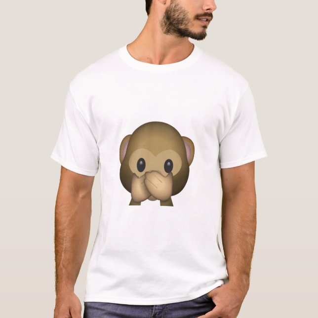 Camiseta No hable ningún mono malvado (Anverso)