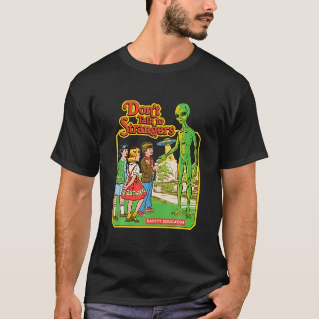 Camiseta No hables con extranjeros extranjeros que hablan c (Anverso)