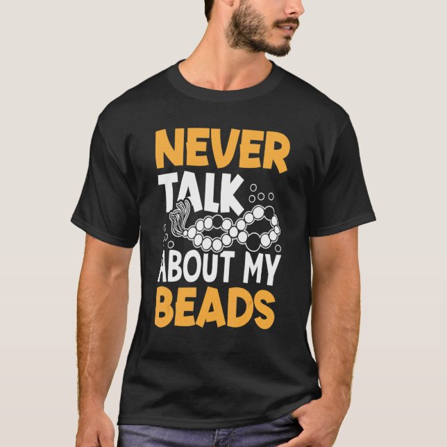 Camiseta No hables nunca de mis cuentas de costura de costu (Anverso)