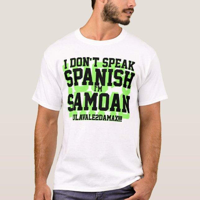 Camiseta No hablo español (Anverso)