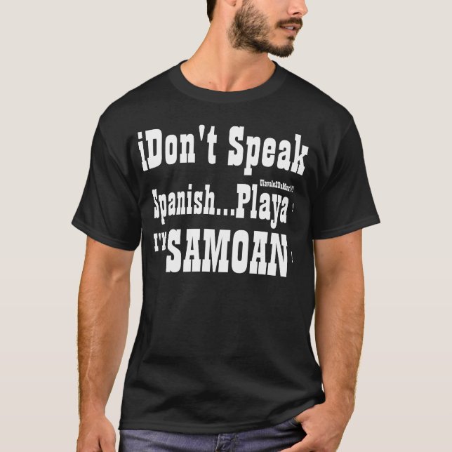 Camiseta No hablo español (Anverso)
