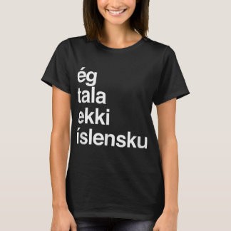 Camiseta No hablo islandés
