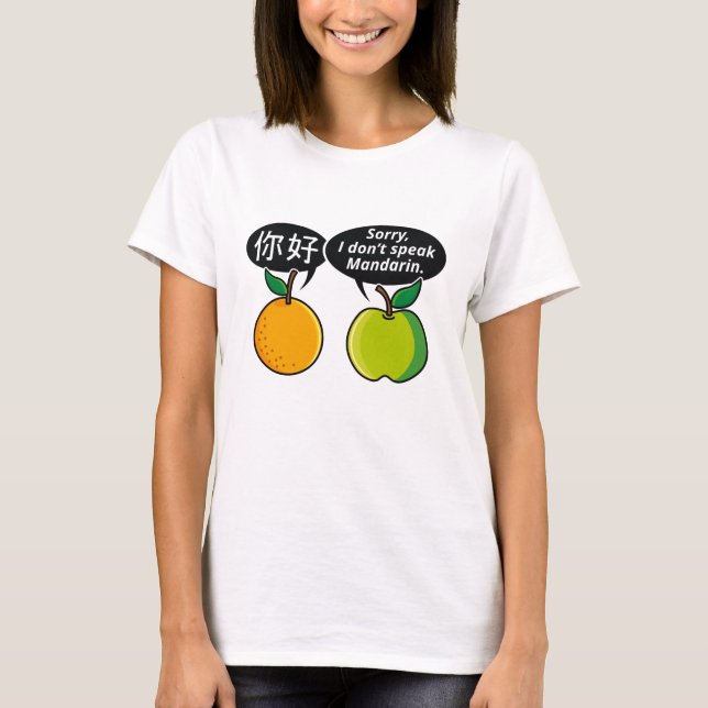 Camiseta No hablo mandarín (Anverso)