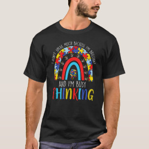 Camiseta No Hablo Mucho Porque Soy Autismo Aut Brillante