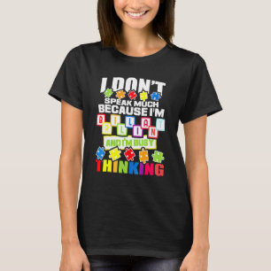 Camiseta No Hablo Mucho Porque Soy Brillante  Autismo