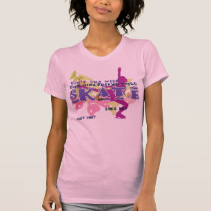 Camiseta No hace usted deseo que su novia podría PATINAR