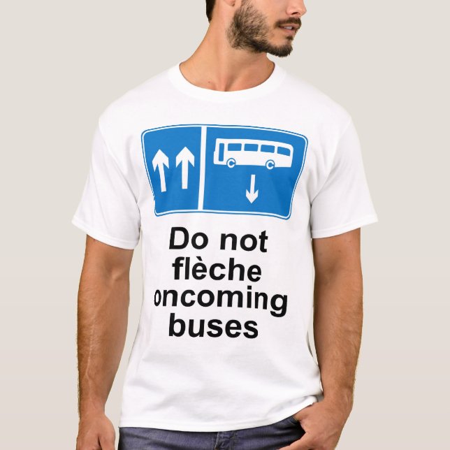 Camiseta No hacen los autobuses inminentes del fleche (Anverso)