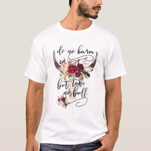 Camiseta No Hacer Daño, Pero No Tomar Ts De Criador De Vaca