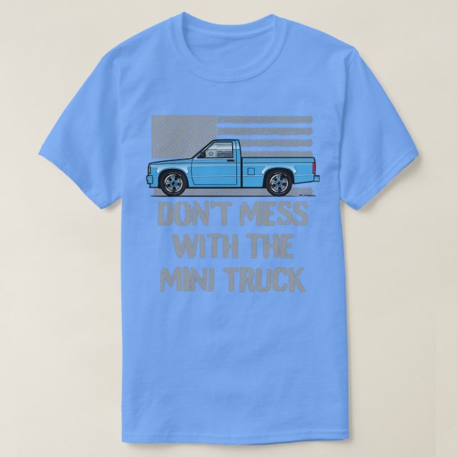 Camiseta No hacer mess azul1 (Diseño del anverso)