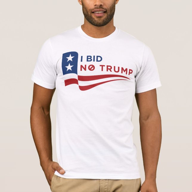 Camiseta No haga una oferta ningún triunfo (Anverso)