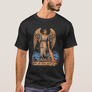 Camiseta No Hagas Pacto Con El Mal Arcángel Miguel Jesús Ve