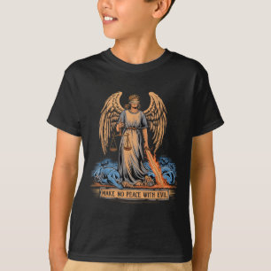 Camiseta No Hagas Pacto Con El Mal Arcángel Miguel Jesús Ve