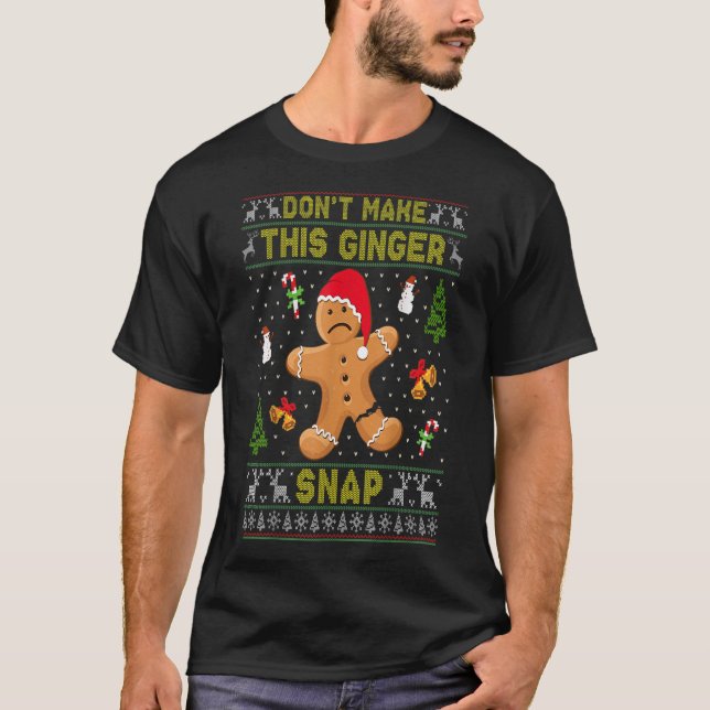Camiseta No hagas que este regalo de Ginger Snap Redhead se (Anverso)