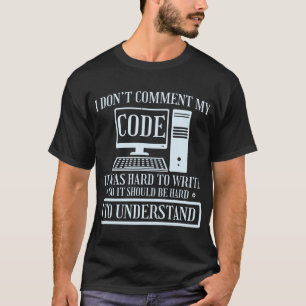 Camiseta No hago comentarios sobre la codificación del prog