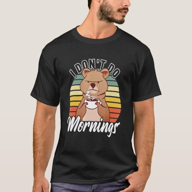 Camiseta No hago las mañanas... Pajamas Grumpy Morning Intr (Anverso)
