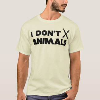 Camiseta no hago los animales del knifefork