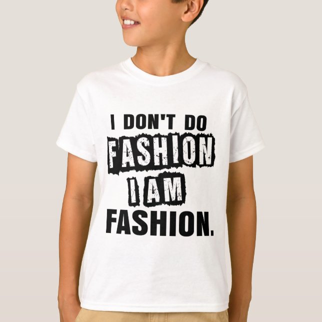 Camiseta No hago moda (Anverso)