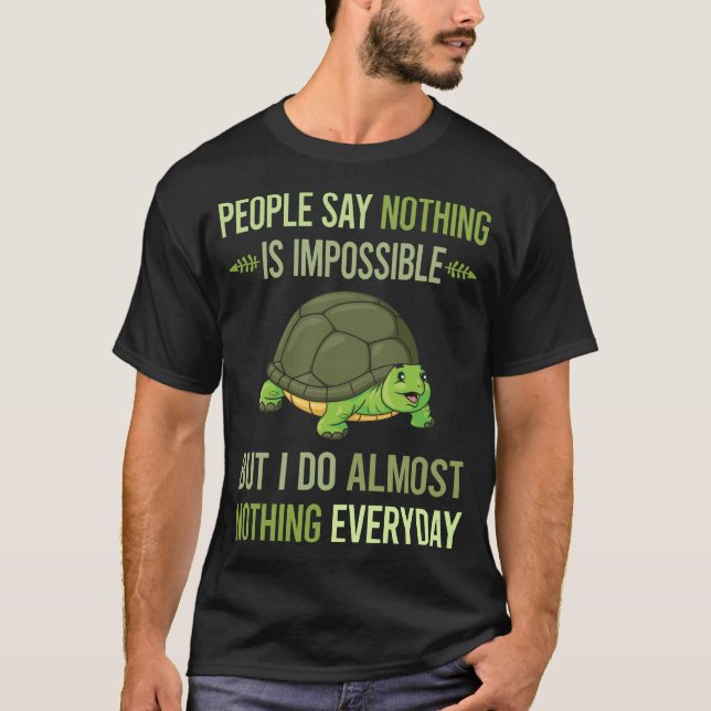 Camiseta No hago nada de tortuga 04 (Anverso)