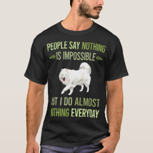 Camiseta No hago nada Samoyed 01