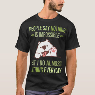 Camiseta No hago nada Samoyed 02