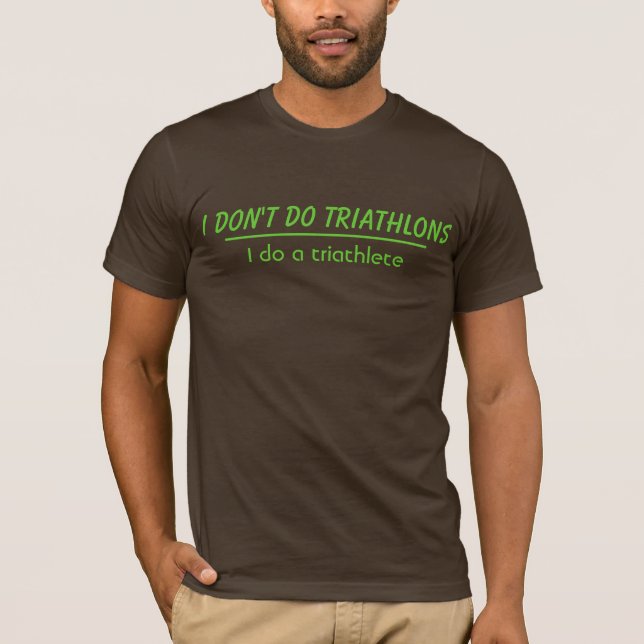 Camiseta No hago triathlons (Anverso)