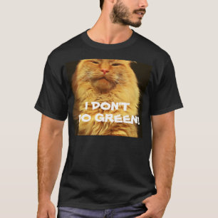 Camiseta No hago verde - gato Naranja