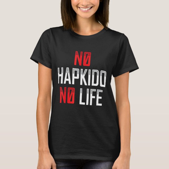 Camiseta No Hapkido No Life Aparato Marcial Coreano (Anverso)
