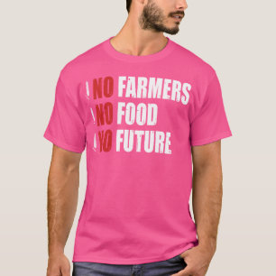 Camiseta No hay agricultores, no hay comida, no hay futuro.