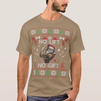Camiseta No hay ascensor ni regalo Gracioso Papá Noel Navid