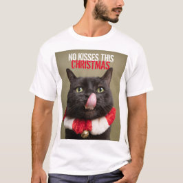 Camiseta No hay besos que este Navidad graciosa lengua de g