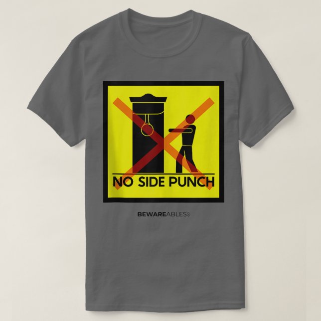 Camiseta No hay bolso de velocidad de boxeo lateral, simula (Diseño del anverso)