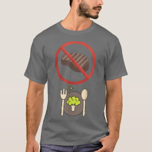 Camiseta No hay brócoli vegetariana vegetariana T-Shirt de 