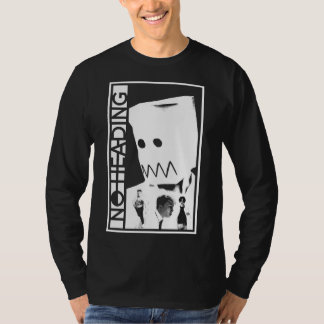 Camiseta No hay cabezal monocromo, manga larga