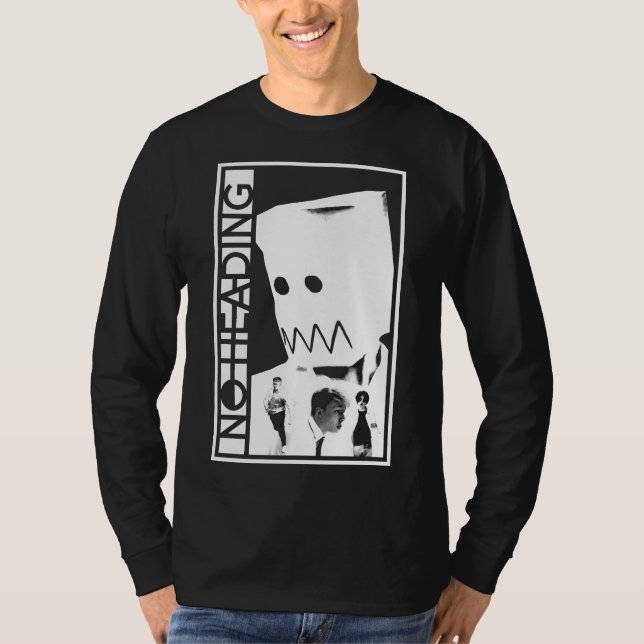 Camiseta No hay cabezal monocromo, manga larga (Anverso)