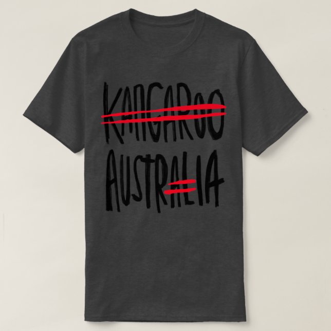 Camiseta No hay canguros en Austria (Diseño del anverso)