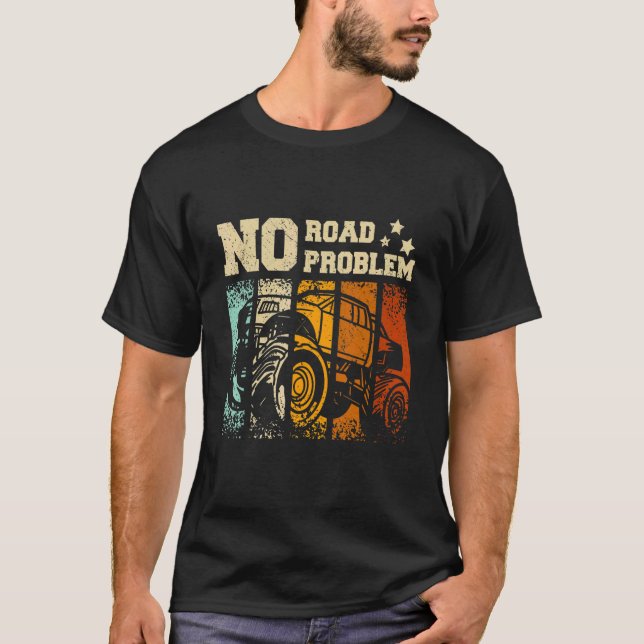 Camiseta No hay carretera, no hay problema Monstruo (Anverso)