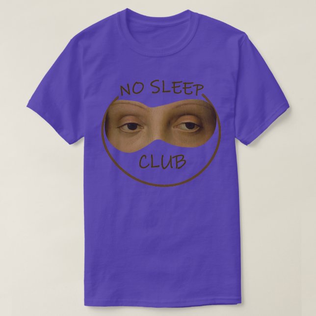 Camiseta No hay club de sueño 3 (Diseño del anverso)