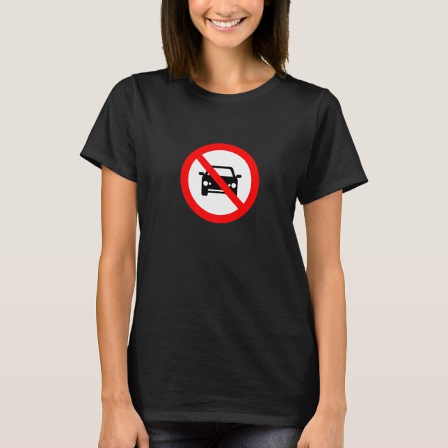 Camiseta No hay coches (Anverso)
