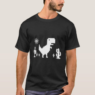 Camiseta No hay conexión a Internet Dinosaurio 8 bit Pixel
