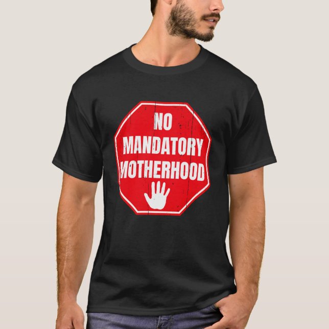 Camiseta No hay derechos reproductivos obligatorios para la (Anverso)